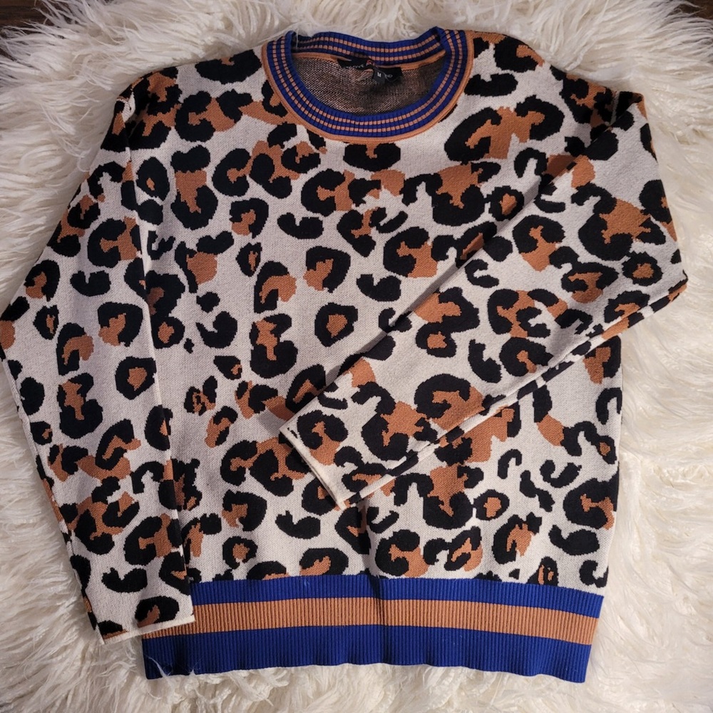 cheetah print sweater